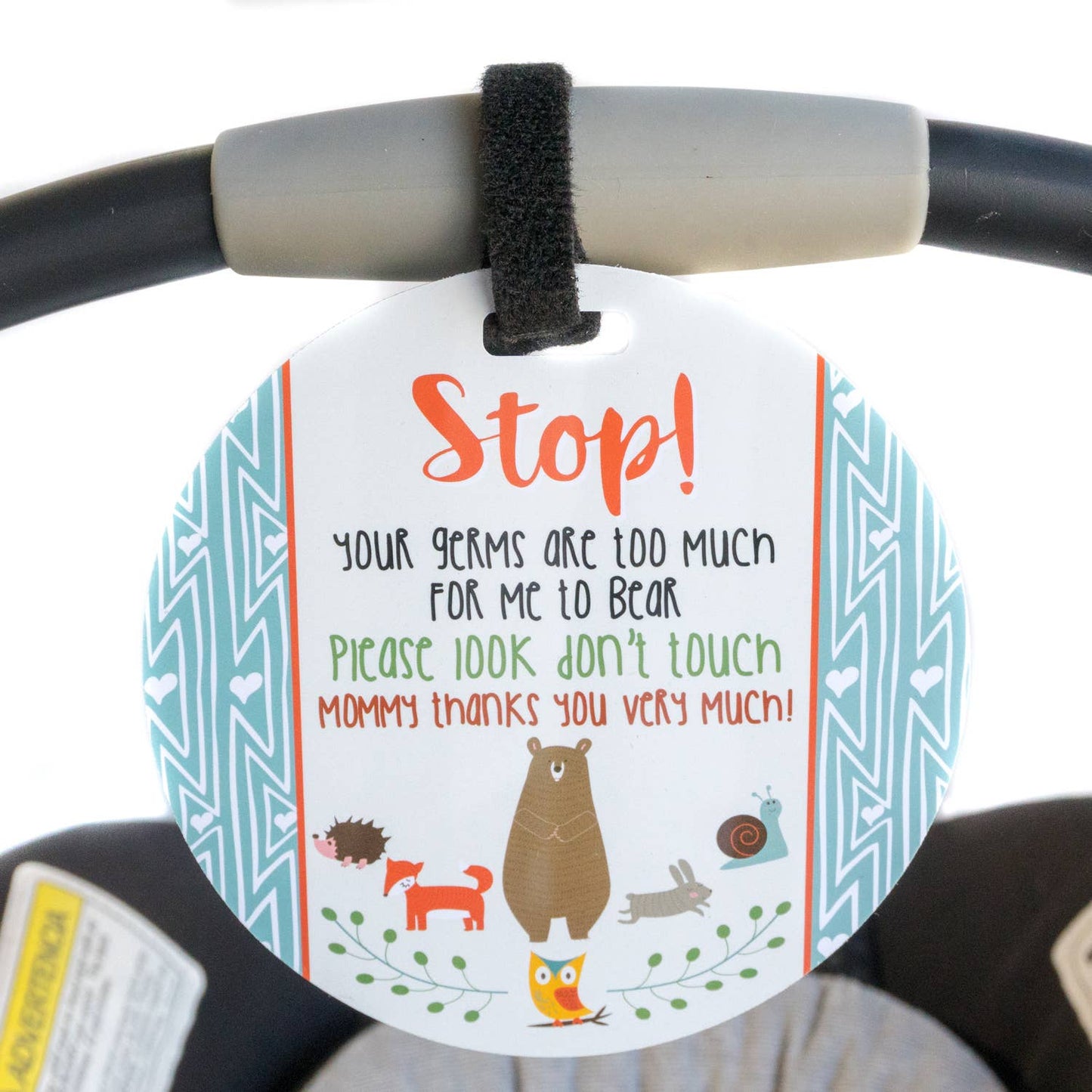 Three Little Tots - Woodlands No Touching Baby Car Seat and StrollerTag