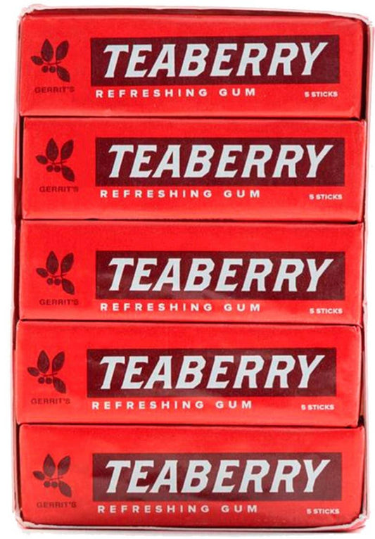 O'Shea's Candies Sweet Shop - Nostalgic Chewing Gum 🎙️ “TEABERRY” Retro Packaging 1ct