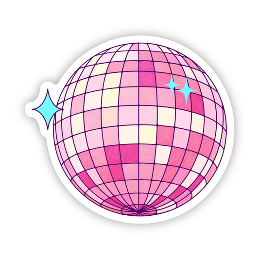 Discoball pink sticker