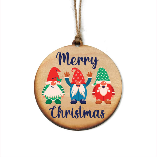 Driftless Studios - Merry Christmas Gnomes Christmas Ornaments - Holiday Decor